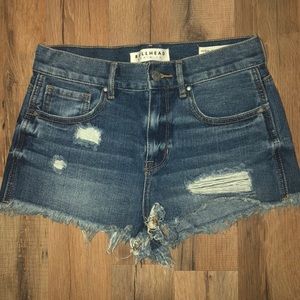 High rise bullhead shorts